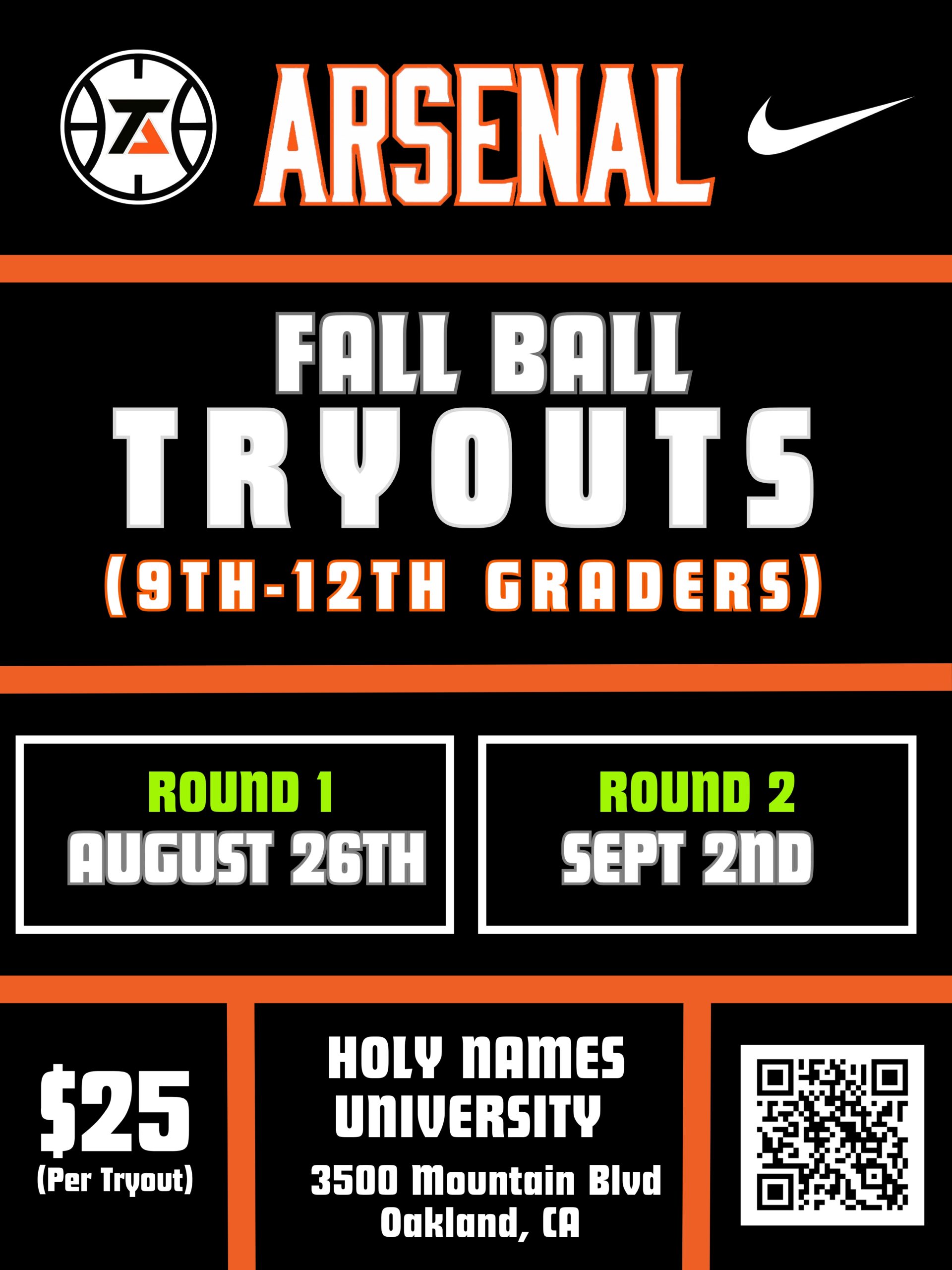 Copy of Copy of Copy of Black and Yellow Modern Cheerleading Tryout Poster - 1
