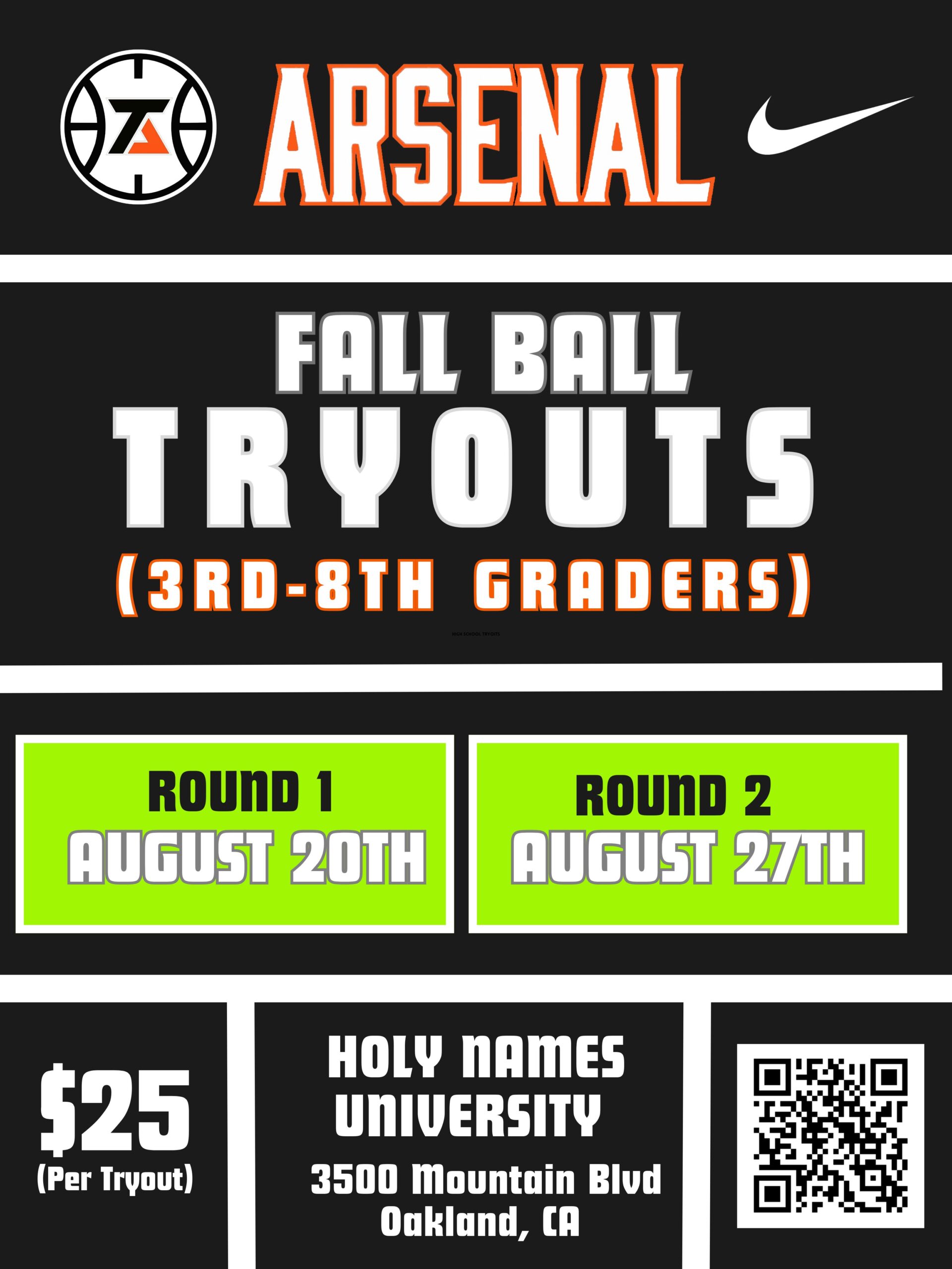 Copy of Copy of Black and Yellow Modern Cheerleading Tryout Poster - 1